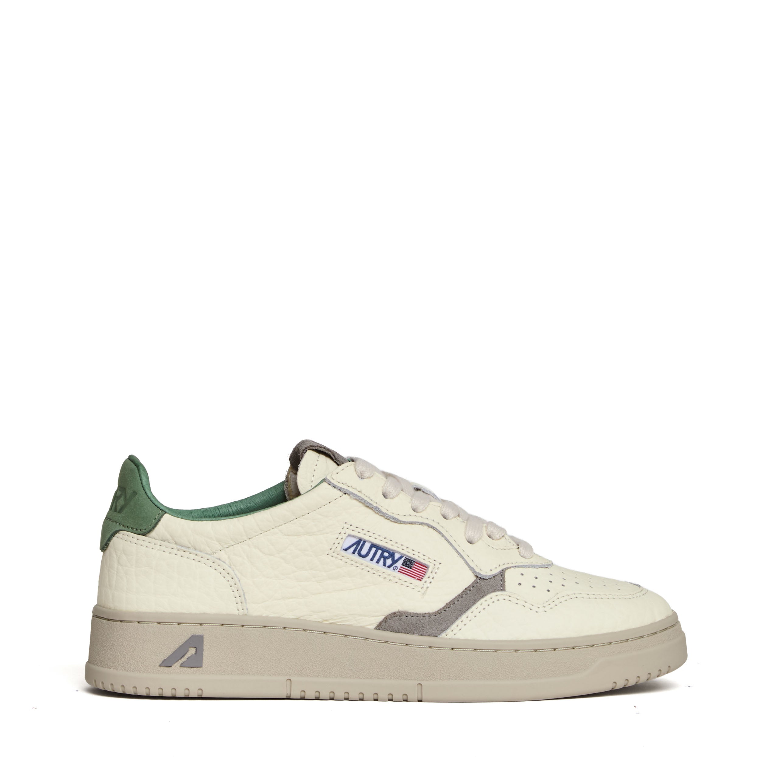 Sneakers Medalist Low In Pelle Bianca, Loden Frost, Vapor