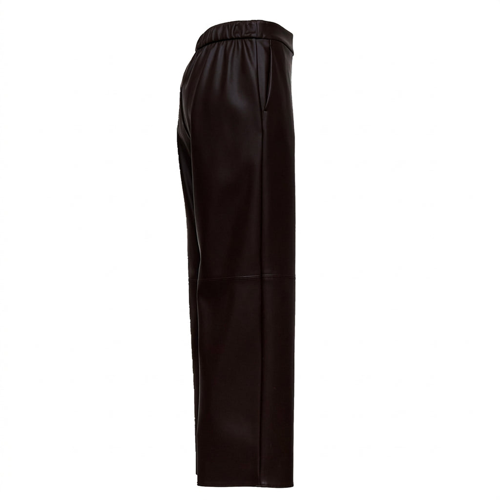 Pantaloni Amati In Jersey Effetto Pelle