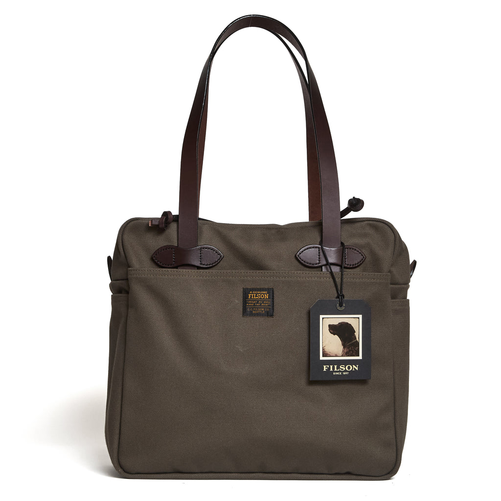 Tote Bag With Zipper Luggage Twill