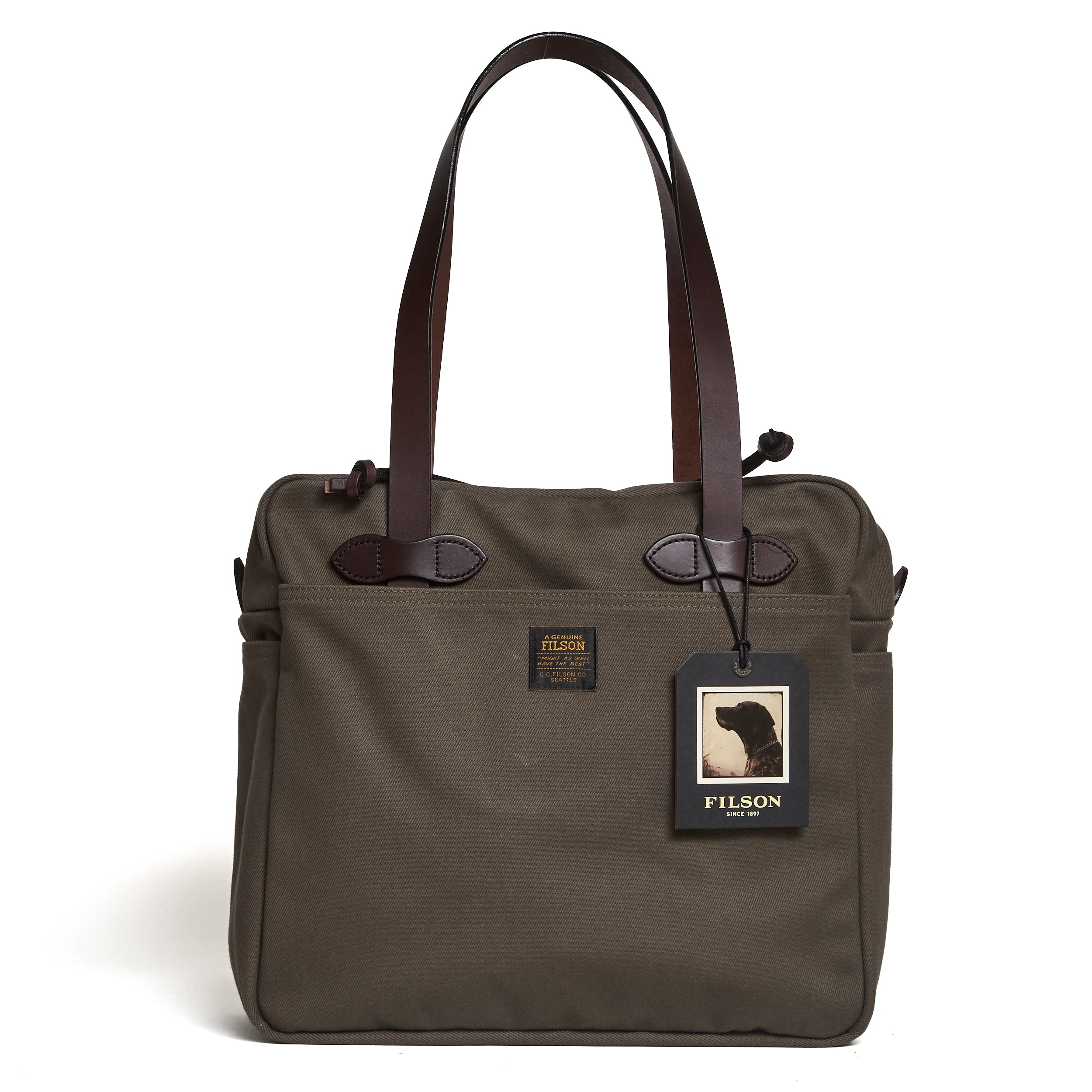 Tote Bag With Zipper Luggage Twill