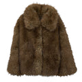 Kastanje Foax Fur Coat