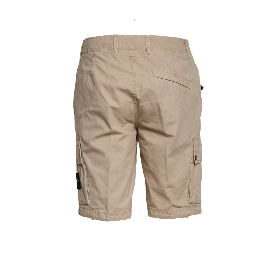 Bermuda Brushed Organic Cotton Canvas Old Effect