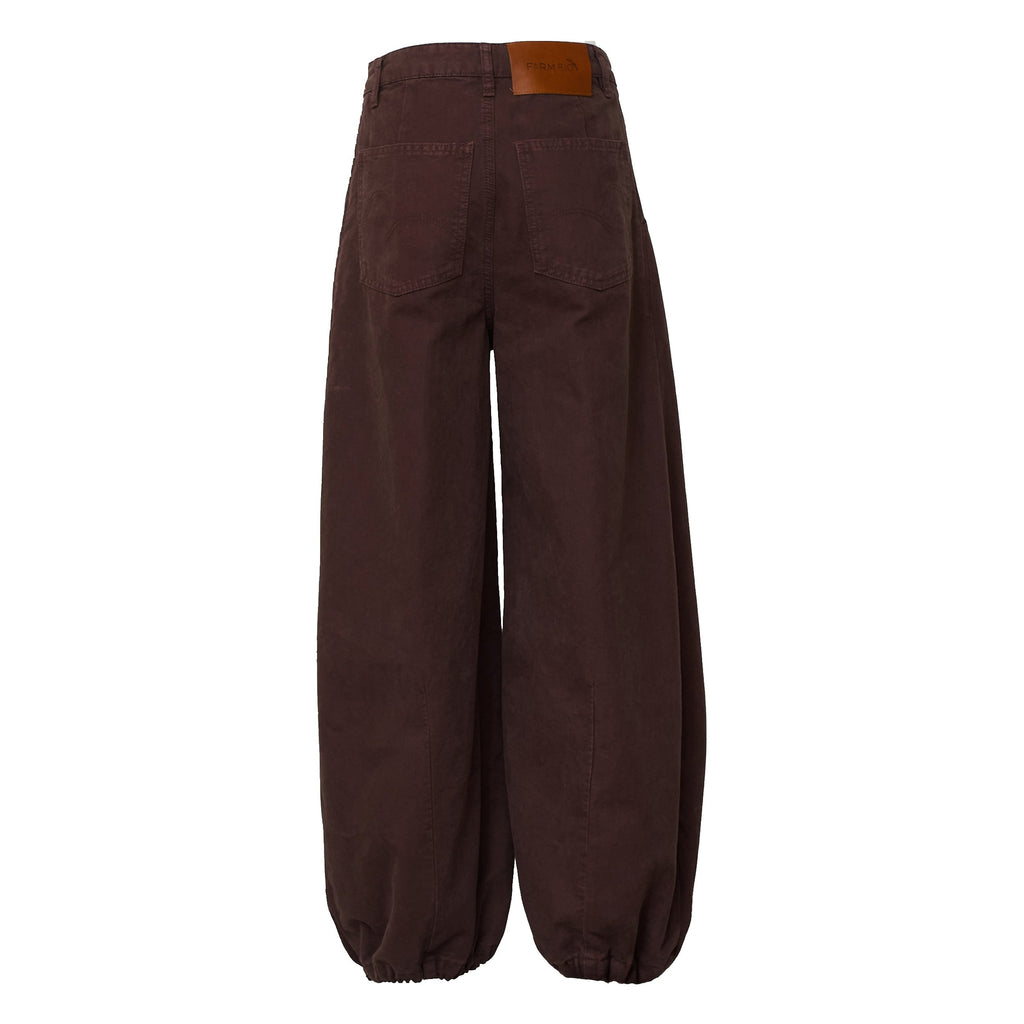 Brown Baloon Twill Pants