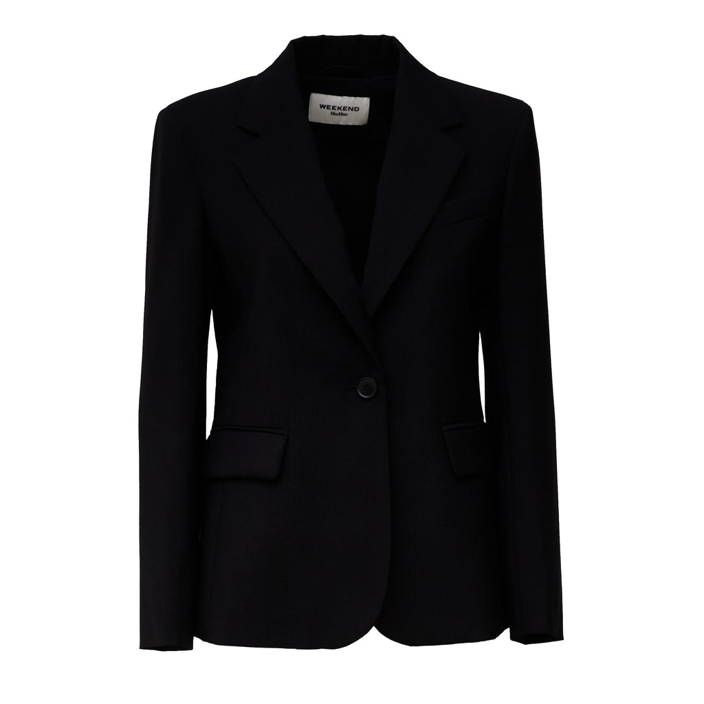 Blazer Lamine In Tela Pura Lana Natural Stretch