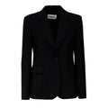 Blazer Lamine In Tela Pura Lana Natural Stretch