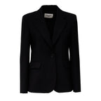 Blazer Lamine In Tela Pura Lana Natural Stretch