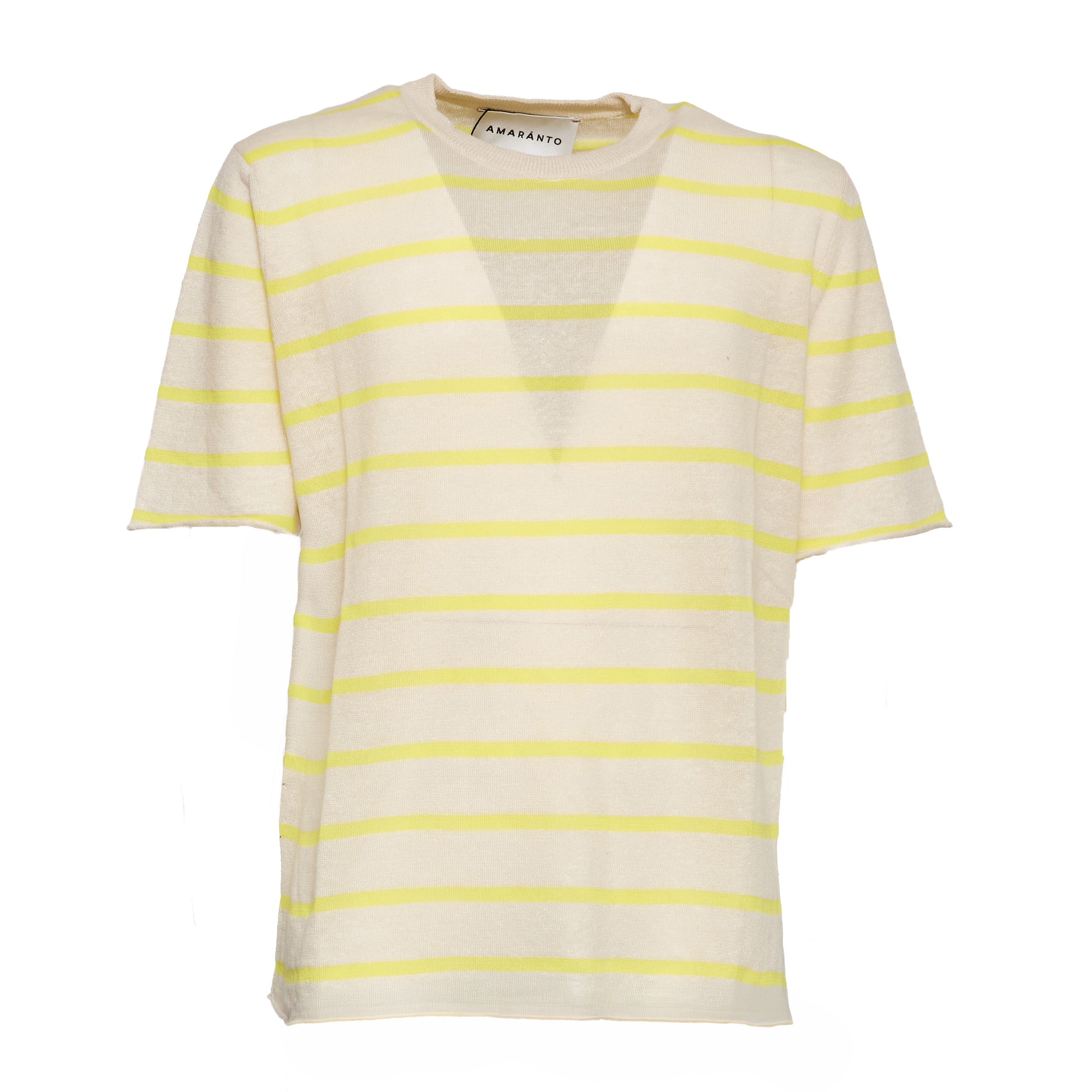 T-Shirt In Misto Lino