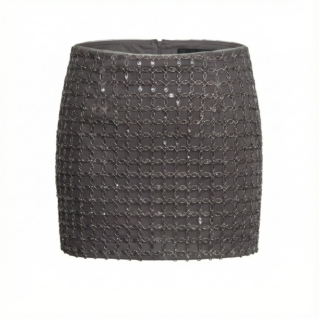 Matilda Beaded Mini Skirt