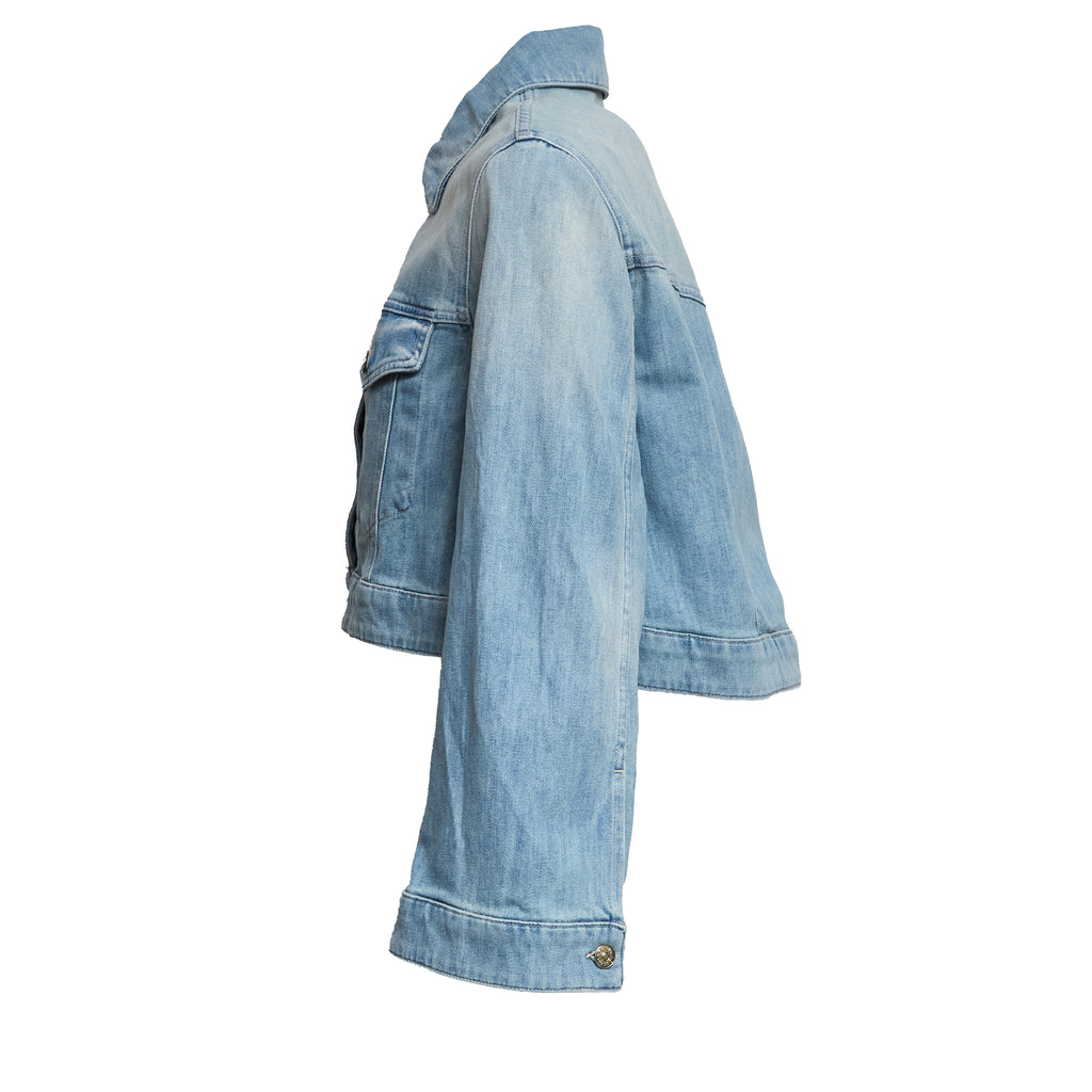 Giubbino Regular In Denim Stretch Blu 11 Oz