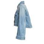 Giubbino Regular In Denim Stretch Blu 11 Oz