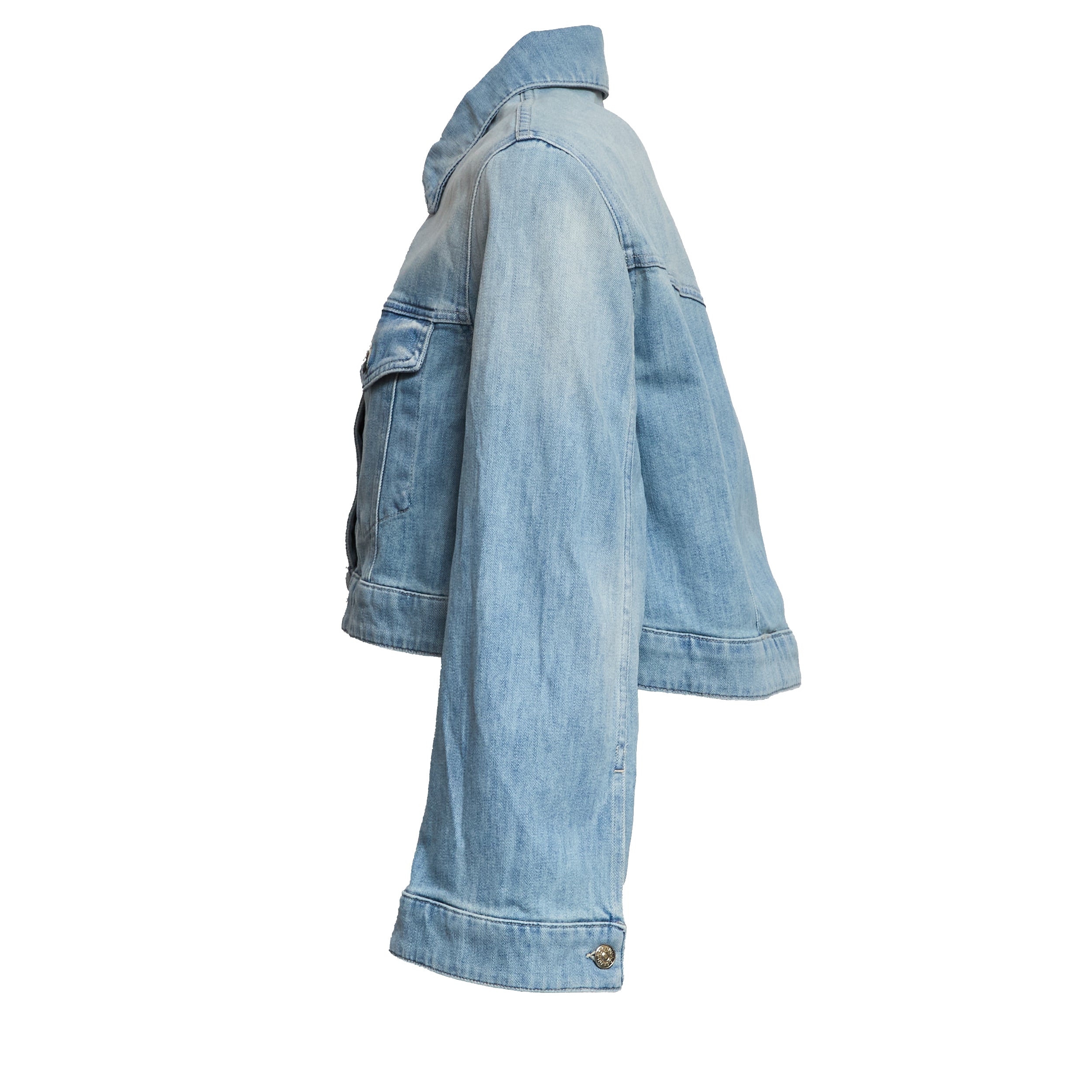 Giubbino Regular In Denim Stretch Blu 11 Oz