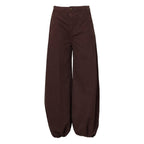 Brown Baloon Twill Pants