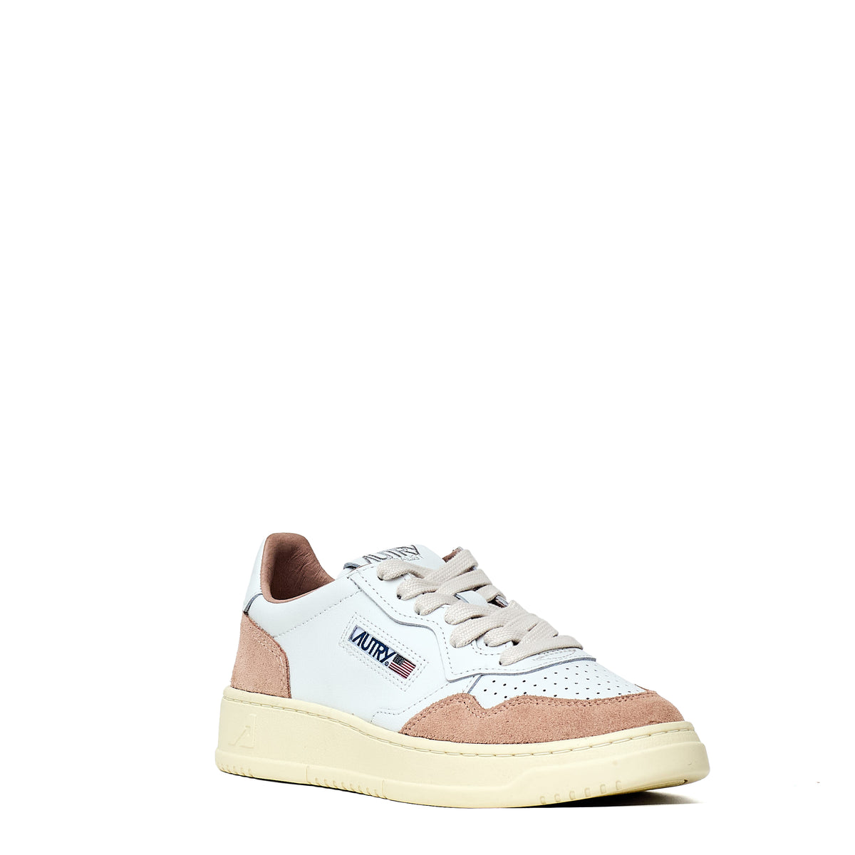 Sneakers Medalist Low In Pelle Soft, Suede Bianco, Phard
