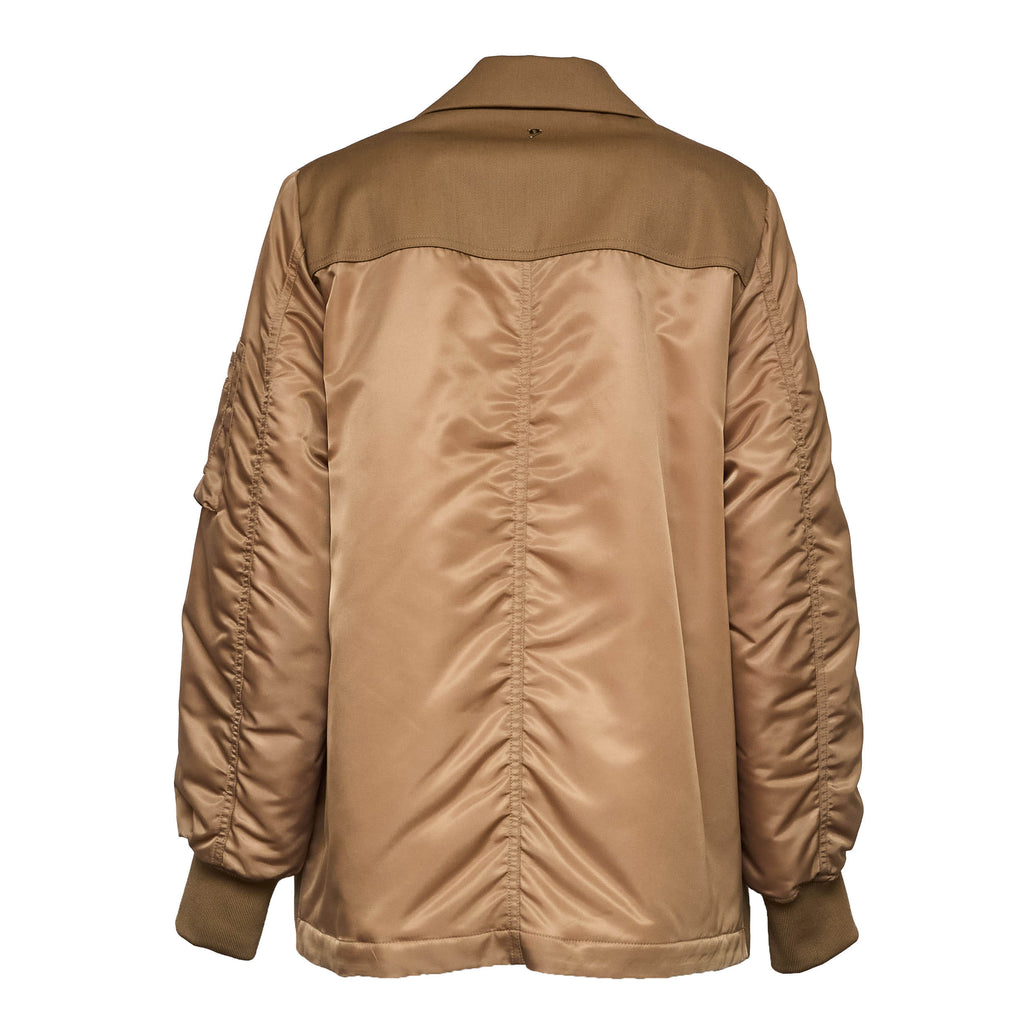 Peacoat Over In Lana, Nylon, Gabardine