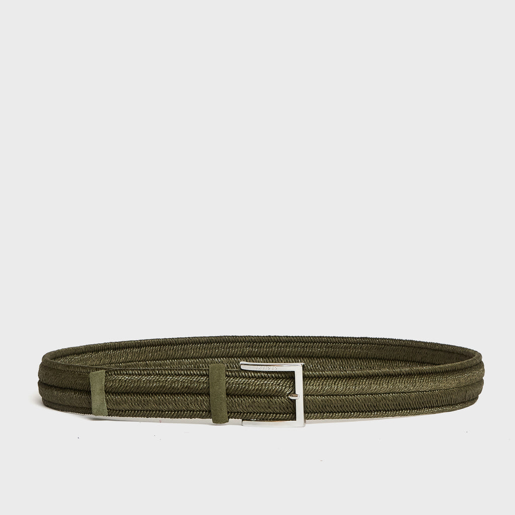 Cintura Elasticizzata Rope Elast In Lino