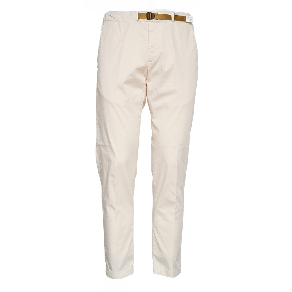 Pantaloni Lunghi In Cotone Satin Con Coulisse
