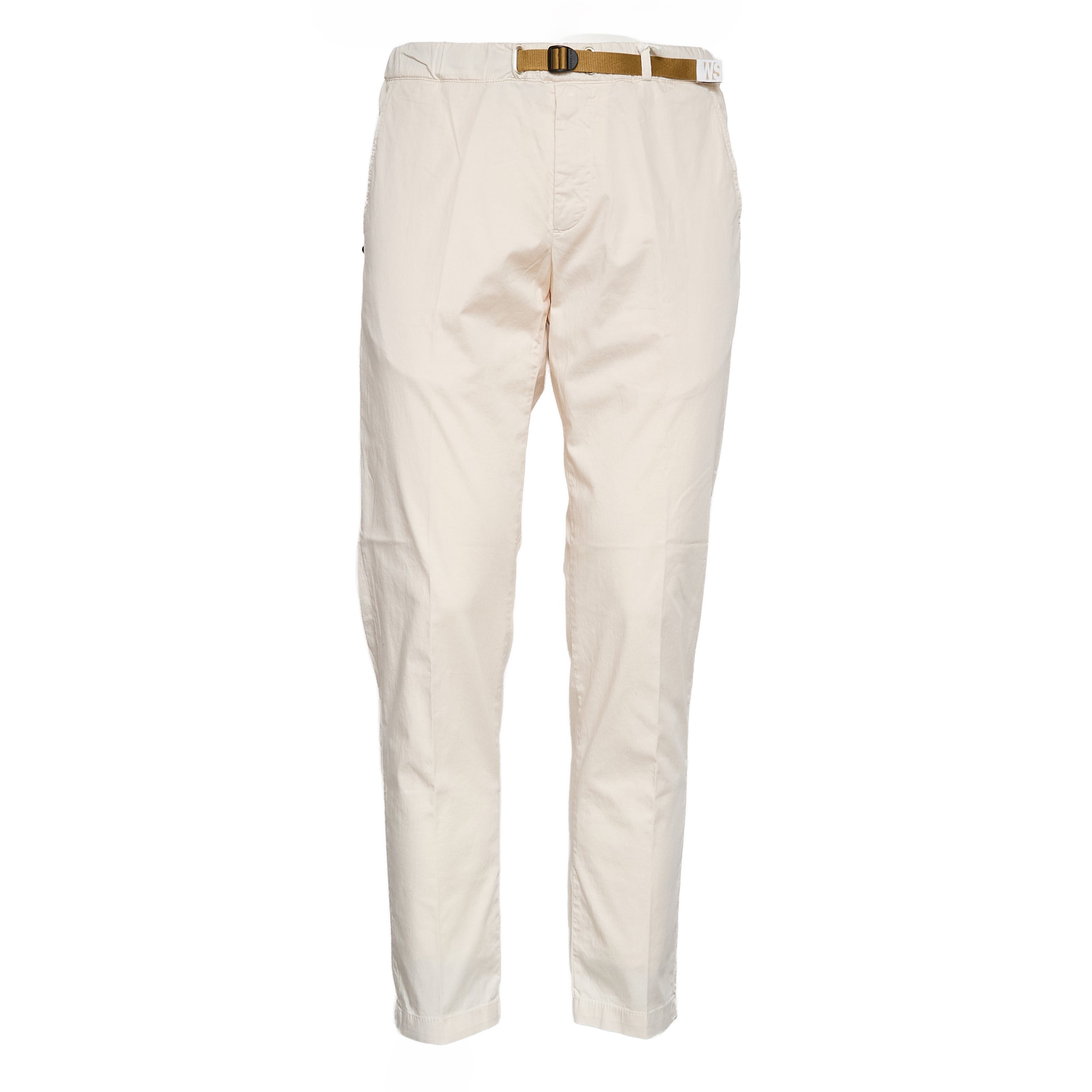 Pantaloni Lunghi In Cotone Satin Con Coulisse