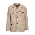 Field Jacket in Gabardine di Cotone e Lino Fay Archive