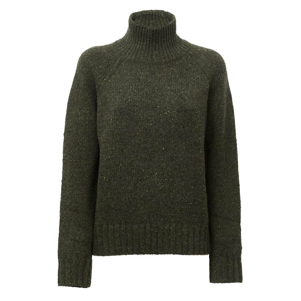 Meghan Donegal Turtle Neck Sweater