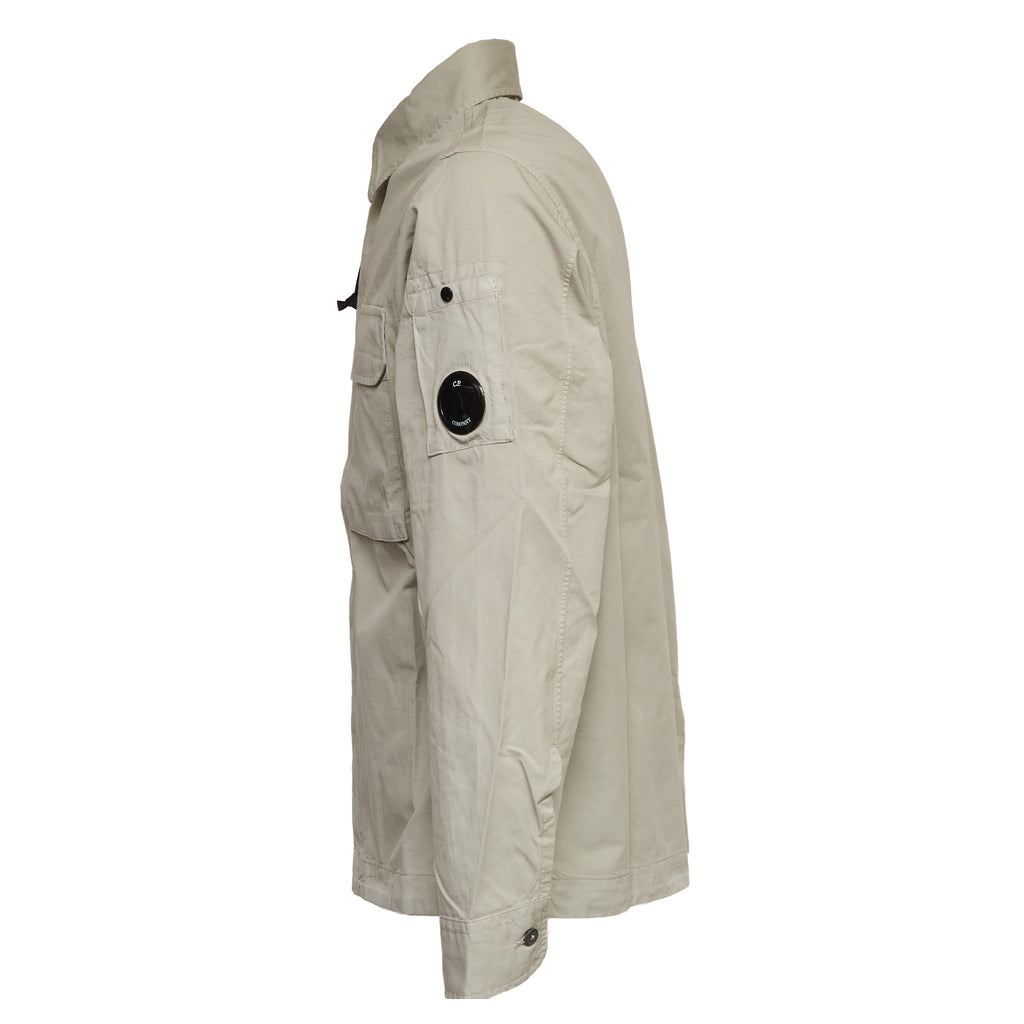 Organic Gabardine Zipped Lens Overshirt