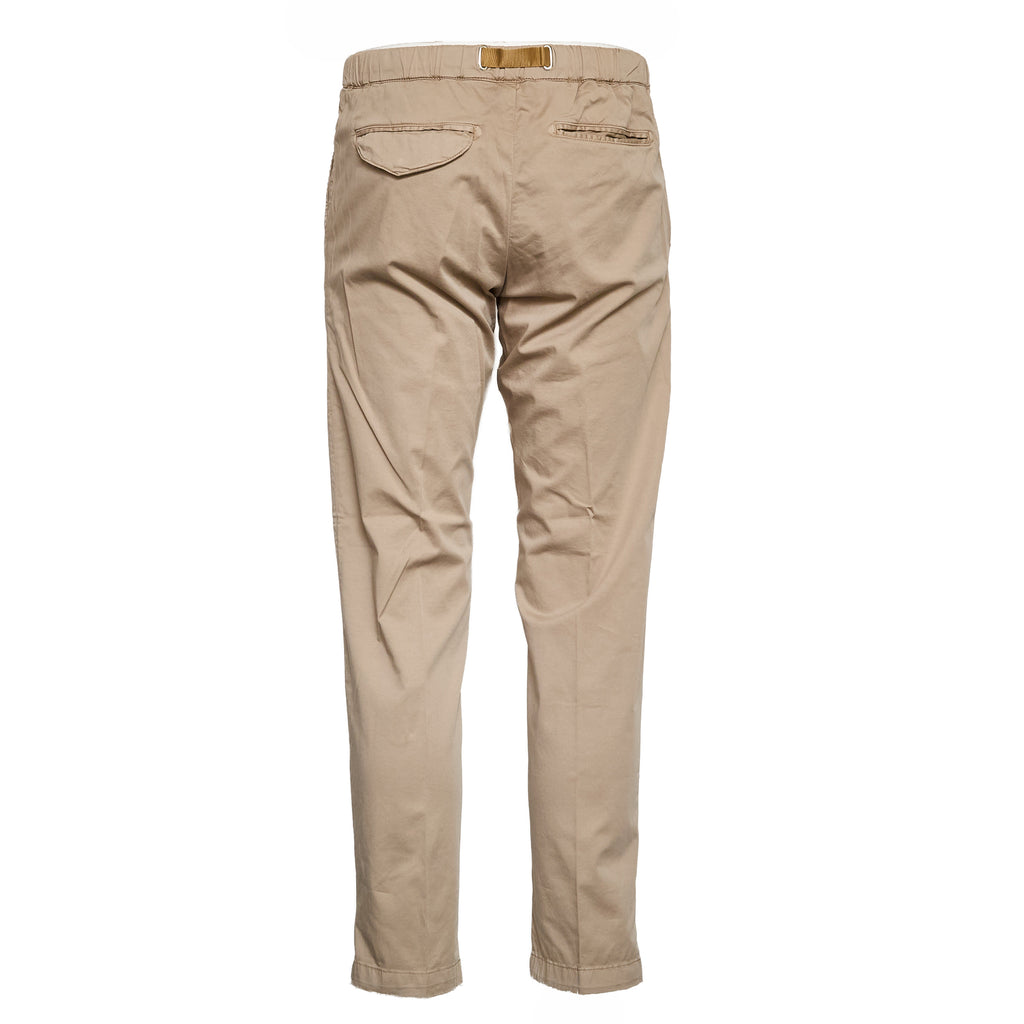 Pantaloni Lunghi In Cotone Satin Con Coulisse