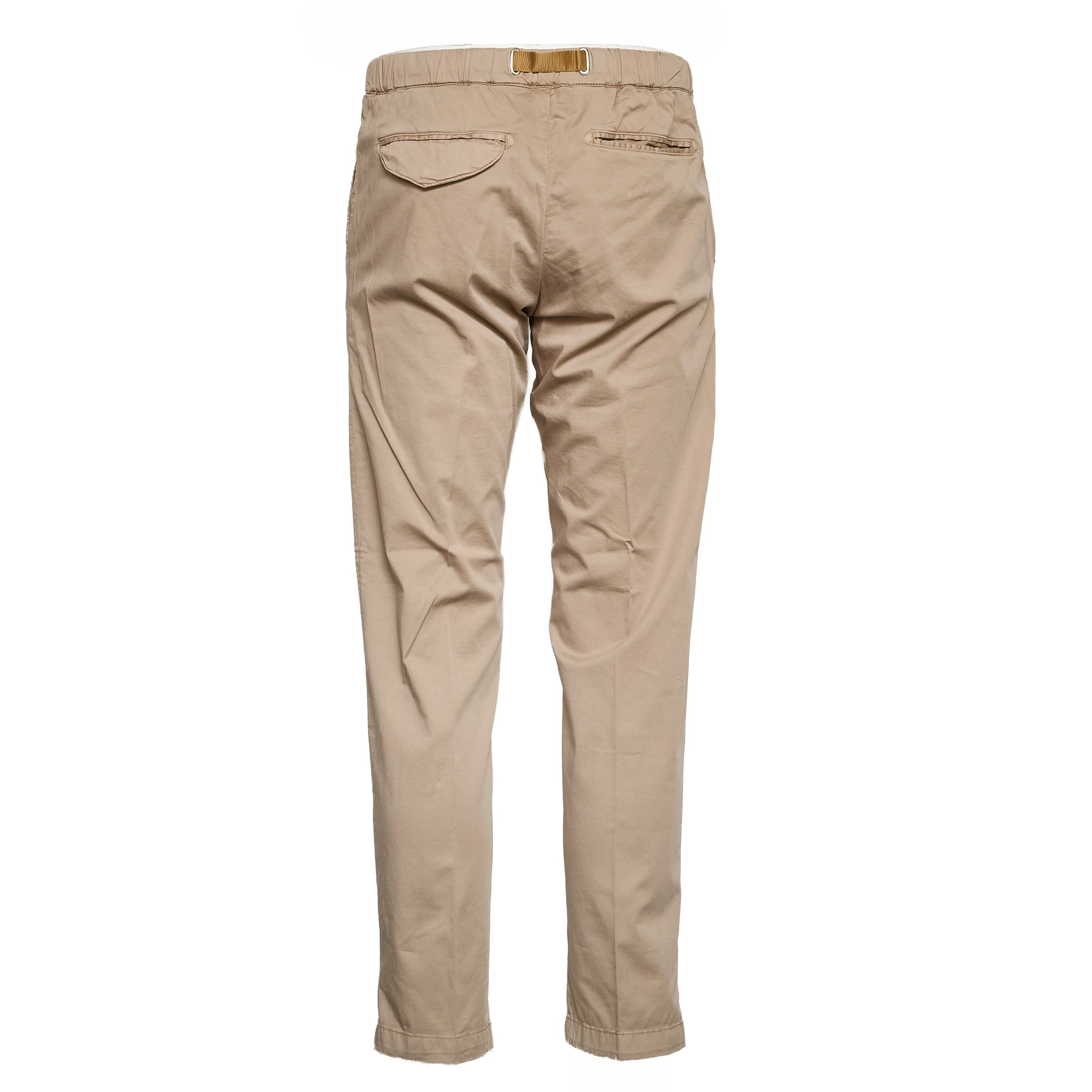 Pantaloni Lunghi In Cotone Satin Con Coulisse
