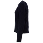Cable Knit Crewneck Sweater Wool, Cashmere Blend