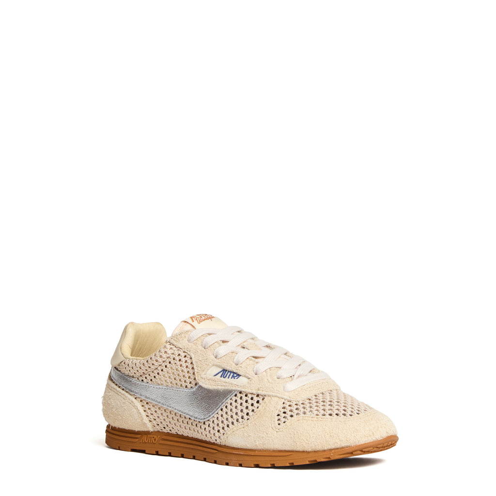 Sneakers Windspin In Suede Lavorato E Pelle