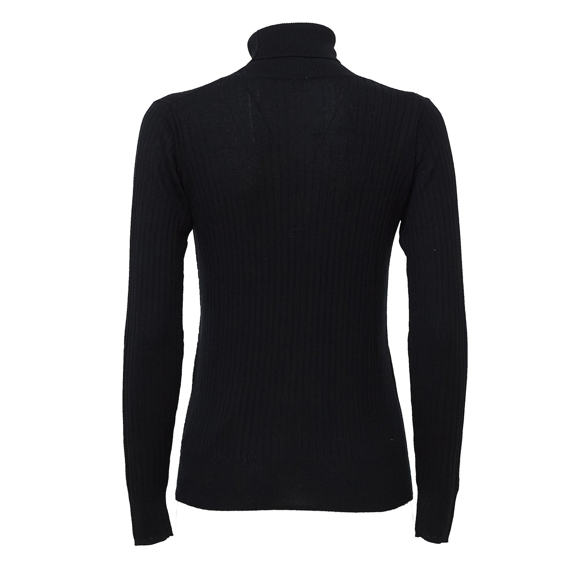 High Neck L/S Rib Pullover