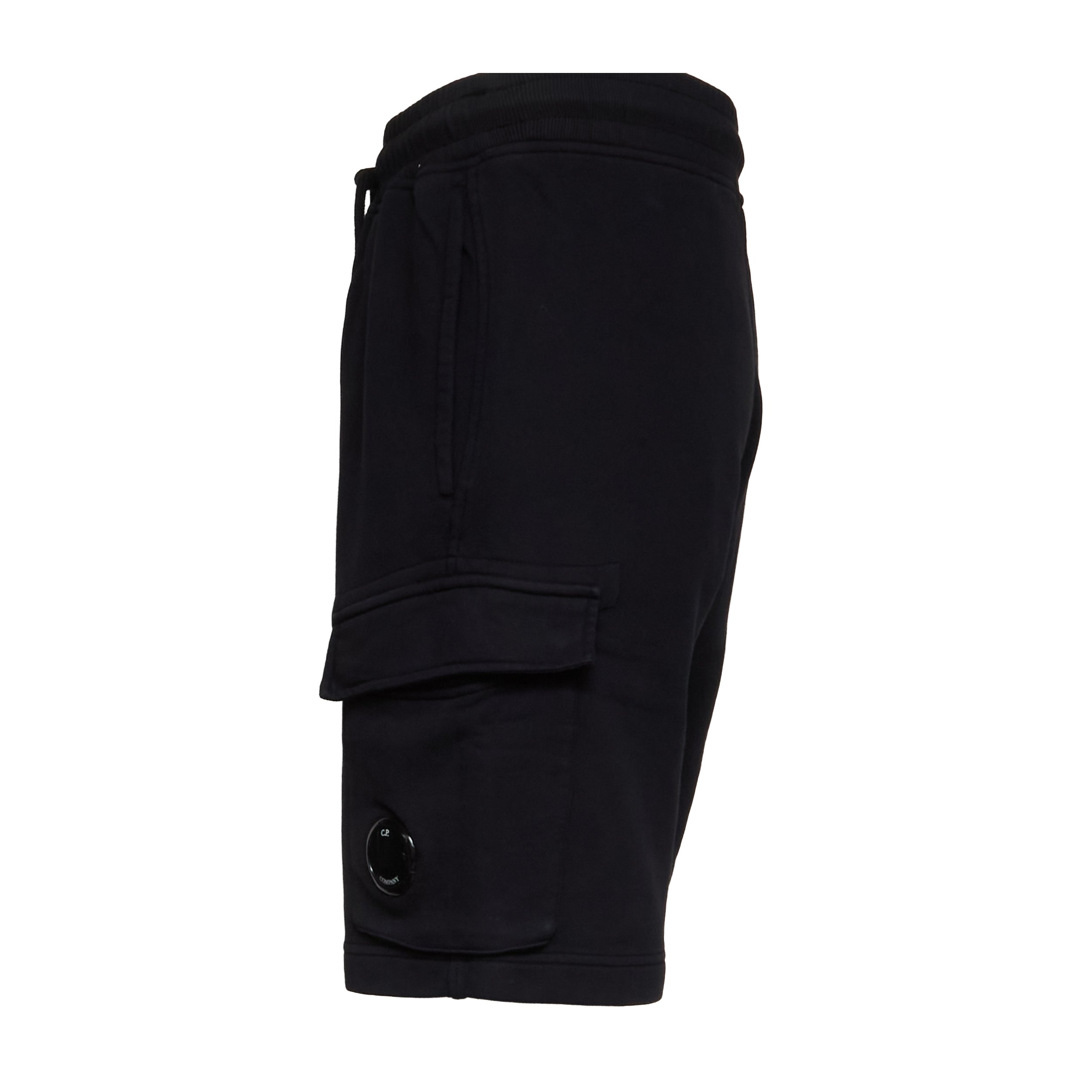 Cotton Diagonal Fleece Cargo Sweatshorts
