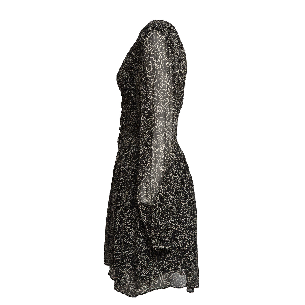 Loriena Crinkled Chiffon Dress