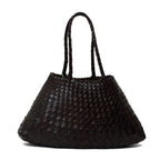 Santa Croce Big Tapered Leather Straps Shoulder Lenght Straps