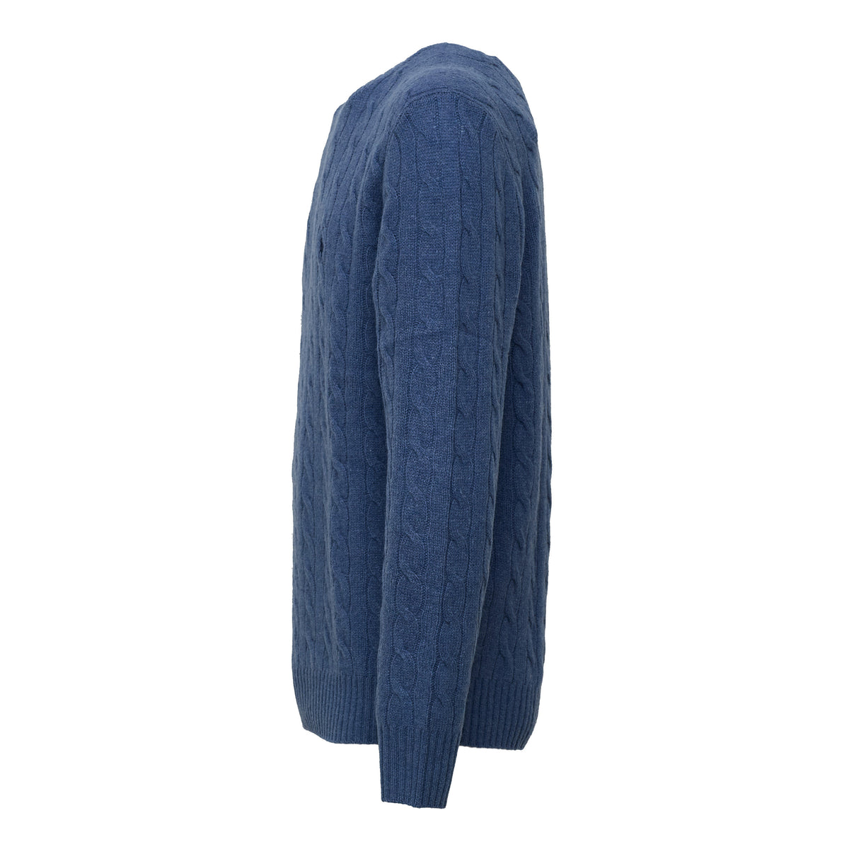 Cable-Knit Crewneck Pullover In Wool, Cashmere