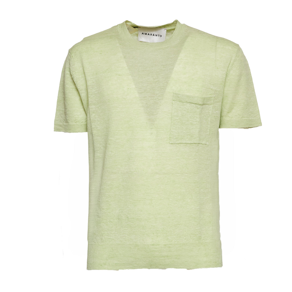 T-Shirt In Misto Lino