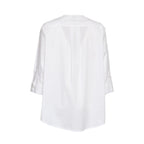 Camicia In Popeline Di Cotone Stretch