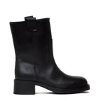 Rajan Black Leather Boots