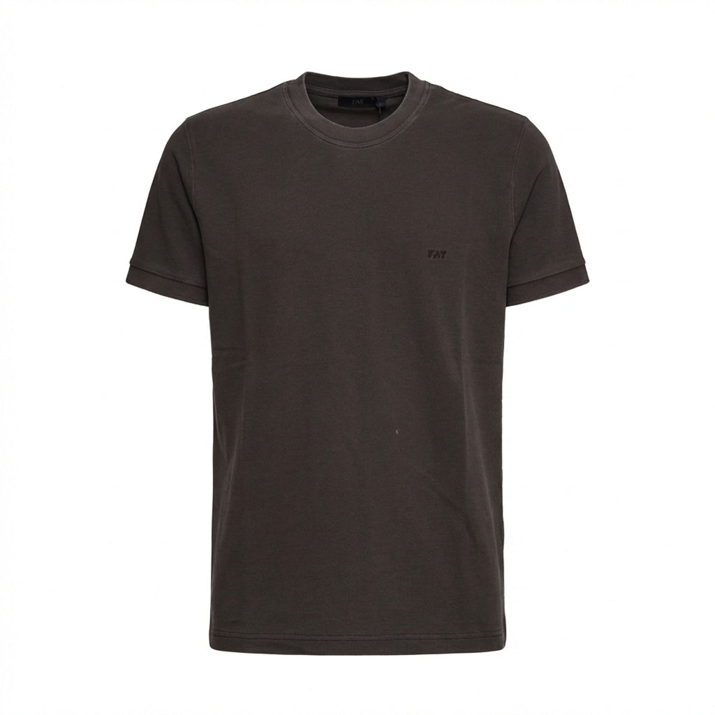 T-Shirt Piquet Tinta In Capo