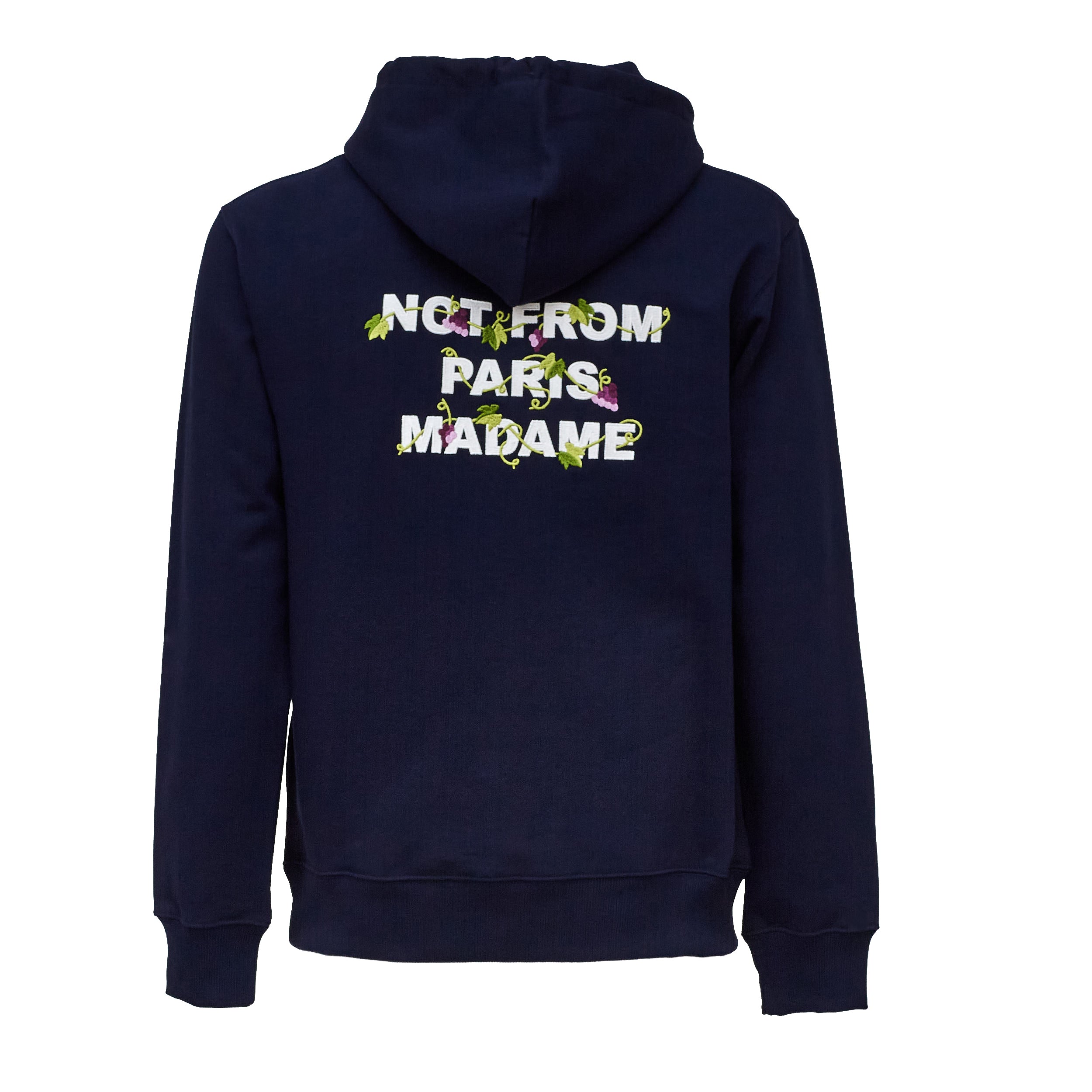 Vine Embroidered Slogan Hoodie