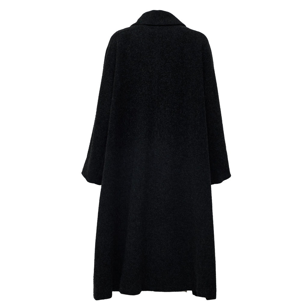 Cappotto Svasato Collo Tondo