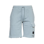 Cotton Diagonal Fleece Cargo Sweatshorts