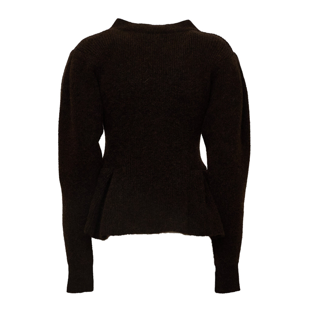 Pivot Knit Peplum Cardigan