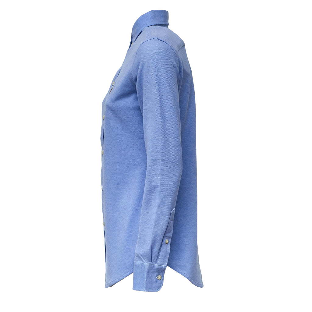 Slim Fit Knit Cotton Oxford Shirt