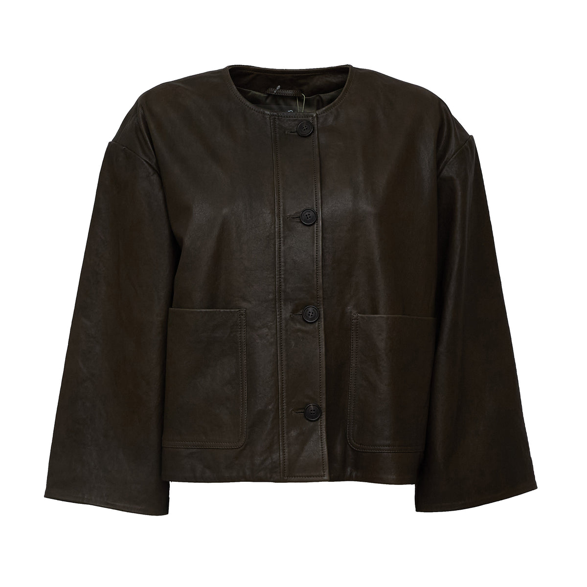 Giacca In Pelle Caliga Nappa Vegetal Wash