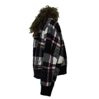 Kpop Faux Fur Collar Bomber