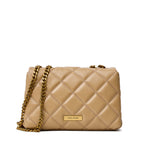 The Slim Dual Chain Shoulder Quilted Leather Dual Bag