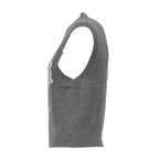 Graphic Wool Vest Flowers