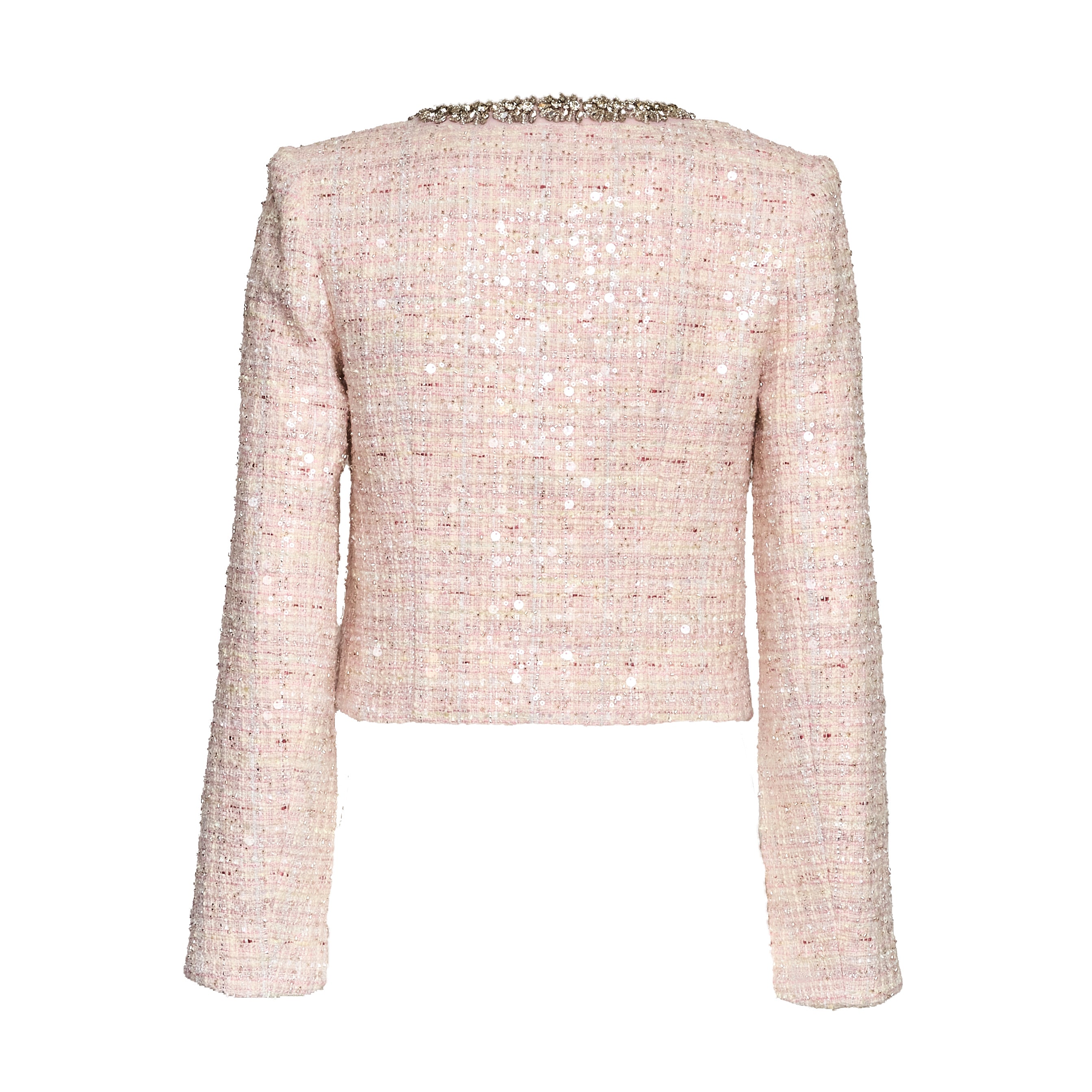 Pink Sequin Boucle Jacket