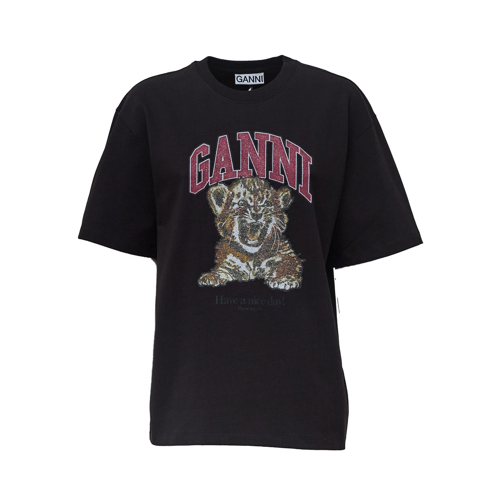 Heavy Cotton Jersey Tiger Caviar