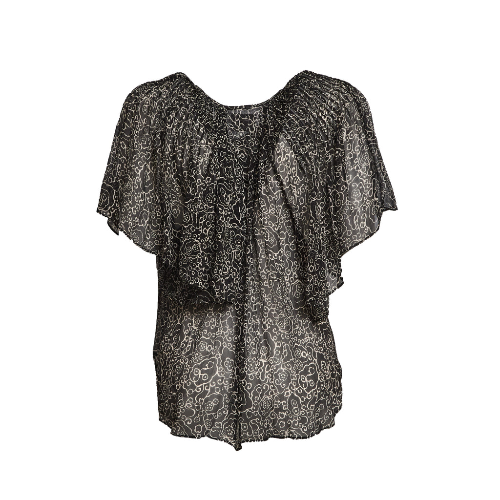 Neslya Crinkled Chiffon Top