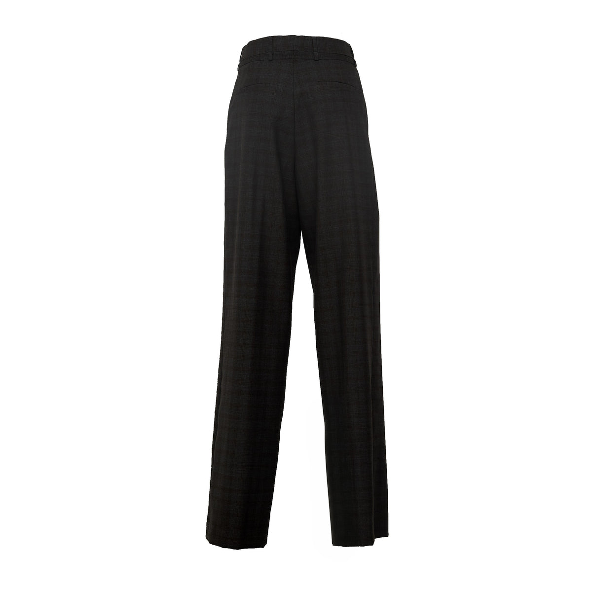 Peacha Pants Yarn Dyed Abstract Check Wool